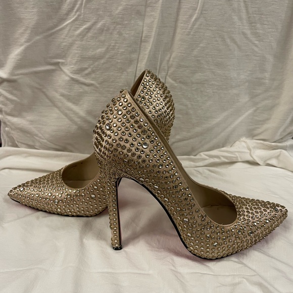 Gold CL “red bottom” shoes - Picture 7 of 12